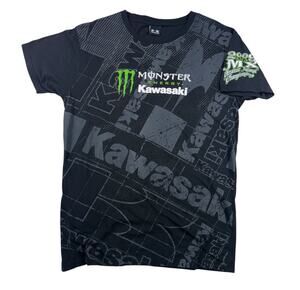 Monster Energy Motocross AOP Men's T-Shirt LARGE Yamaha 2009 AMA MX Y2K
